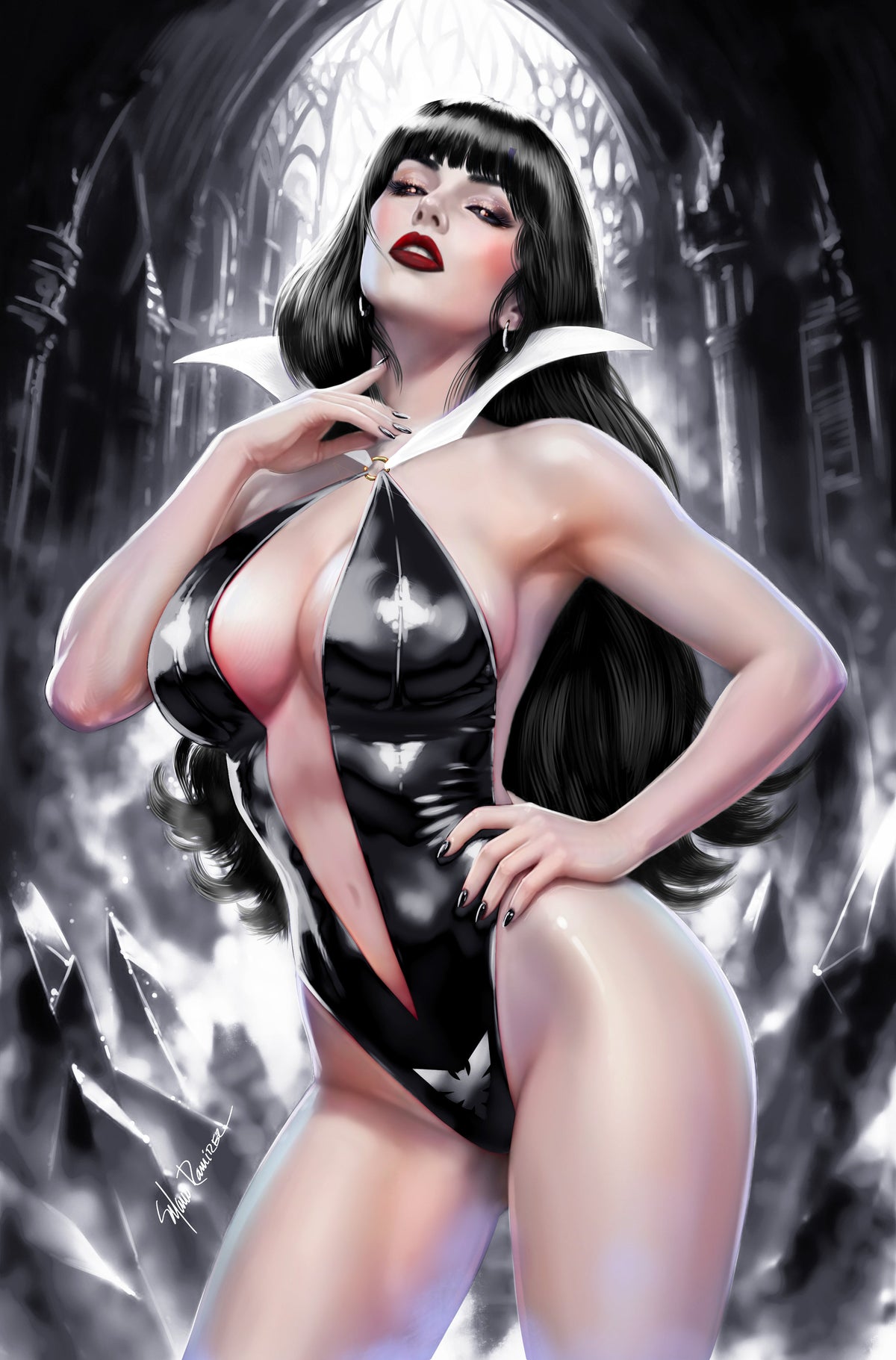 VAMPIRELLA #1 - MANUEL RAMIREZ COVER D VIRGIN VARIANT KNIGHT OF COMICS EXCLUSIVE LTD 50