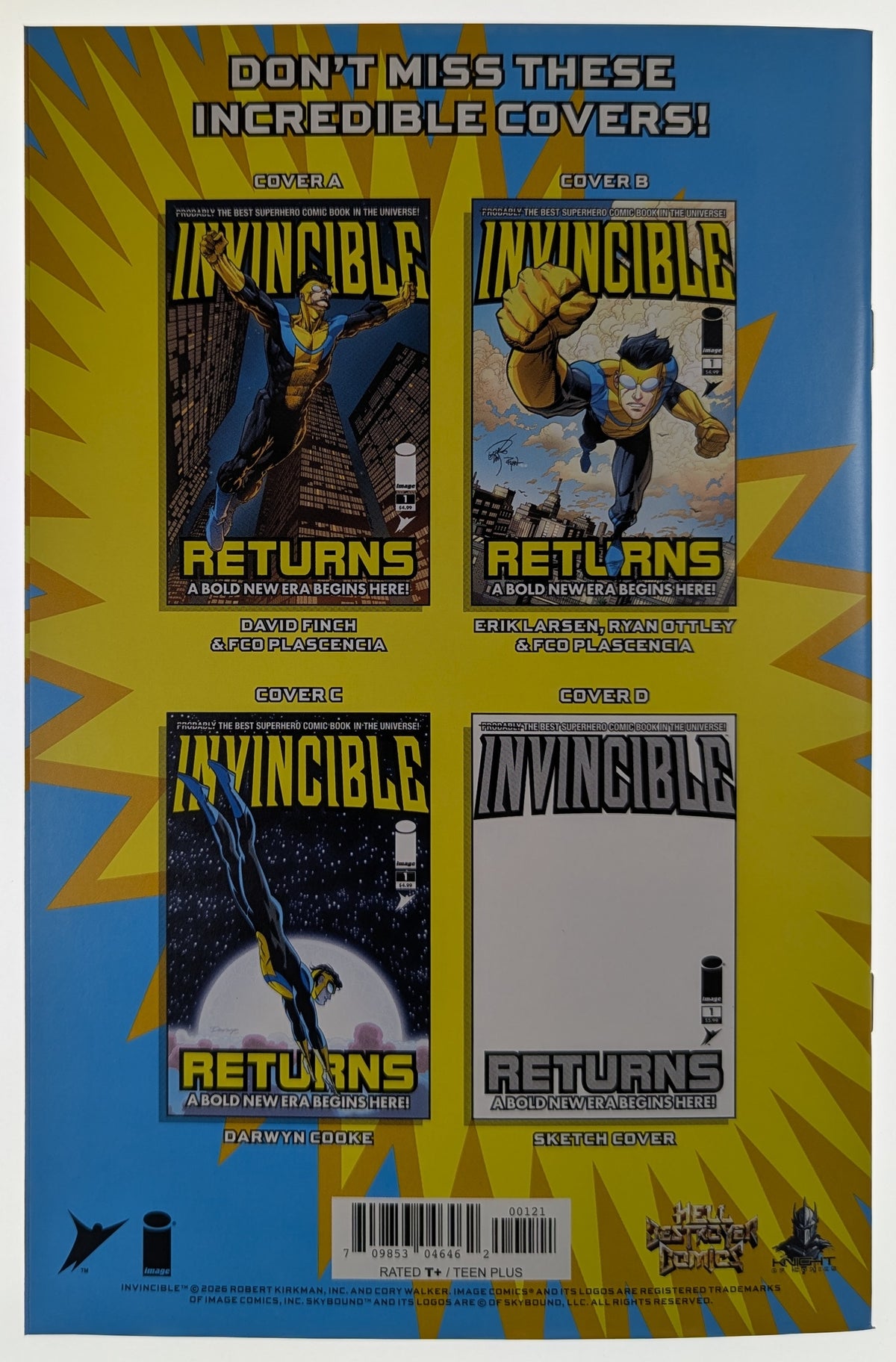 Invincible Returns #1 Wil Shrike Virgin C2E2 Exclusive LTD 1500