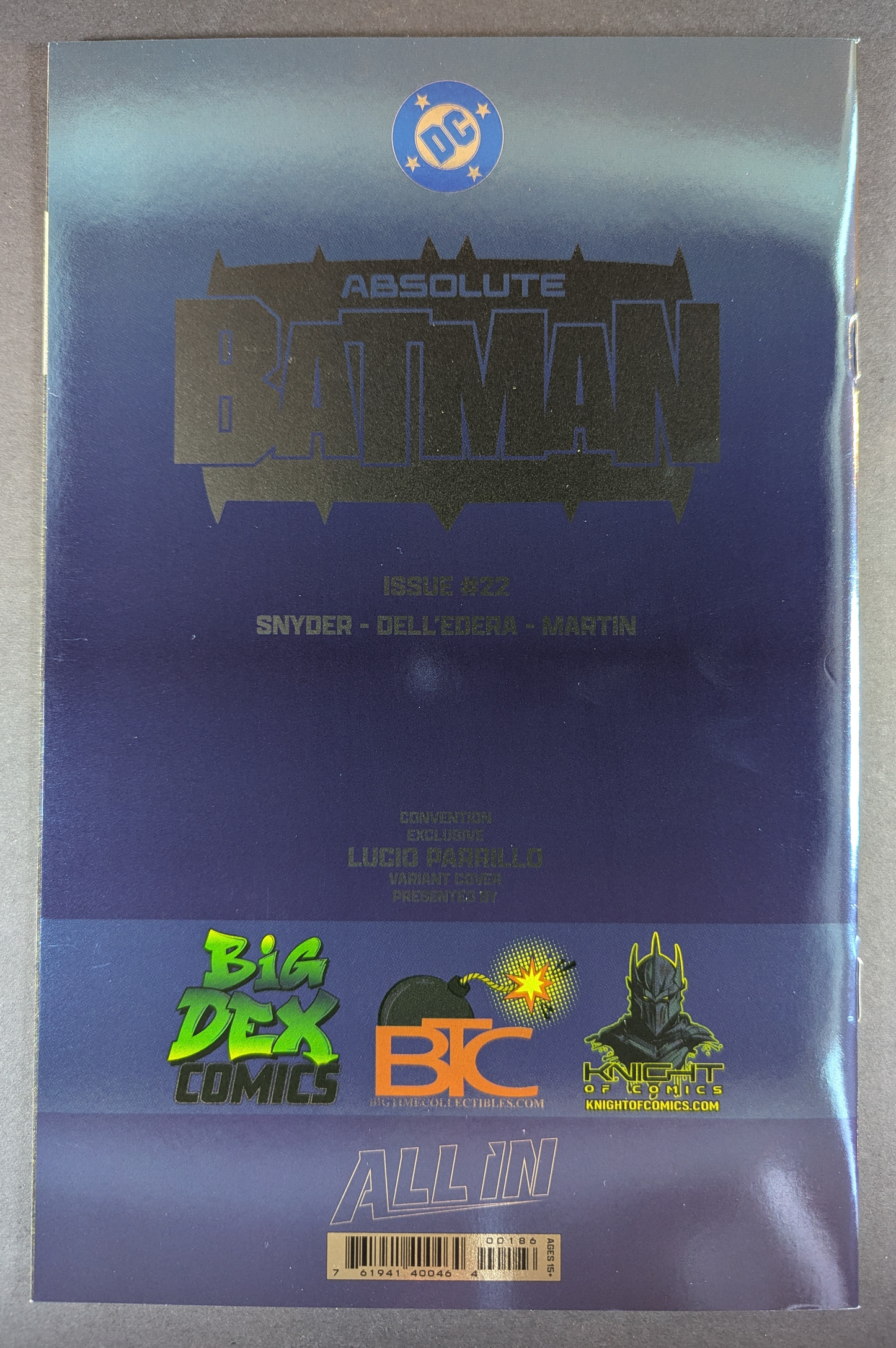 Absolute Batman #22 | Lucio Parrillo Foil Variant LTD 1,000