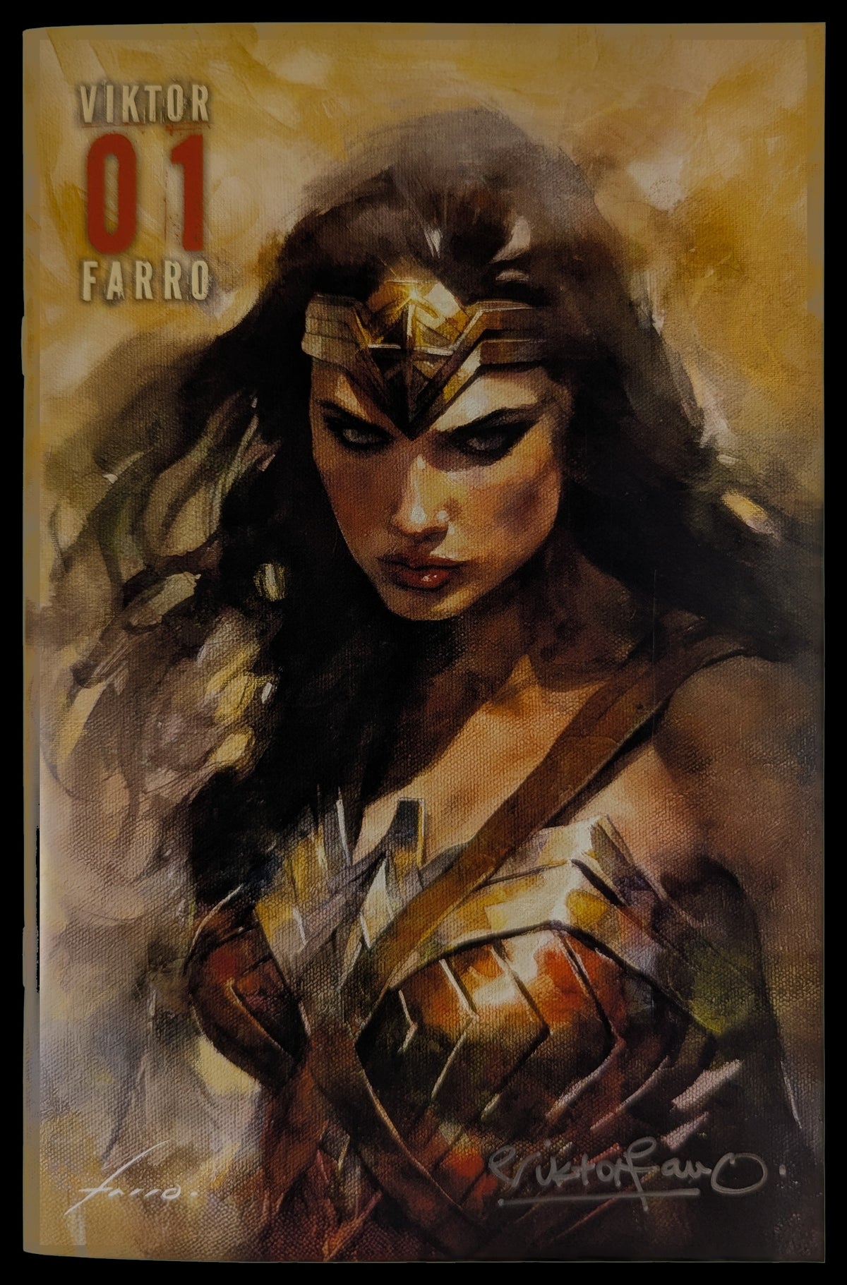 Viktor Farro Art Book | Wonder Woman Signed by Viktor Farro COA