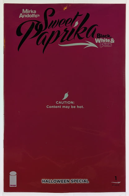 Sweet Paprika Black White and Pink Halloween Special #1 Cover F Mirka Andolfo