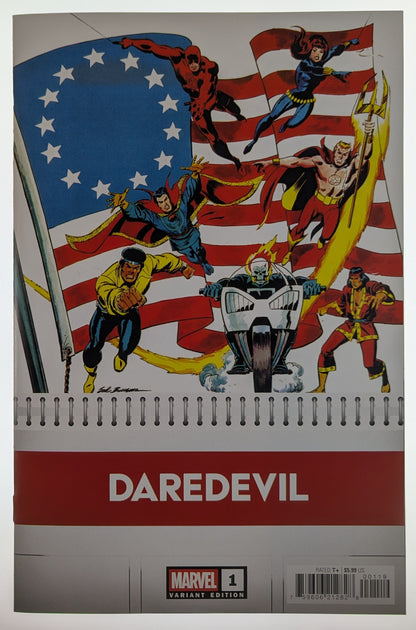 Daredevil #1 Sal Buscema Bicentennial Calendar Hidden Gem Cover
