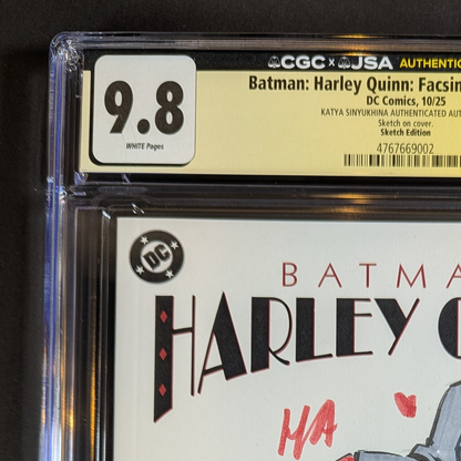 CGC 9.8 JSA | Batman Harley Quinn | Katya Sinyukhina Original Sketch 1/1