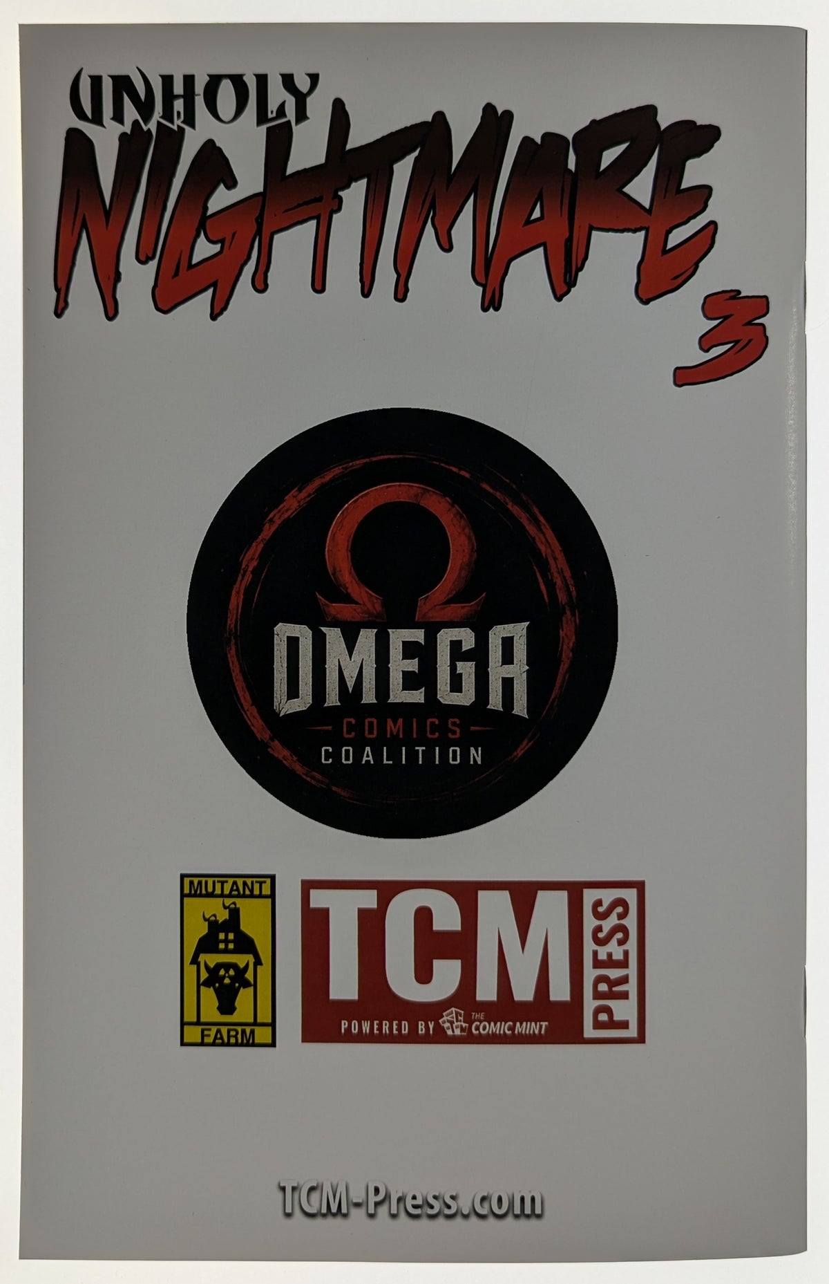 Unholy Nightmare #3 Cover H Trade Katya Sinyukhina Kickstarter Exclusive