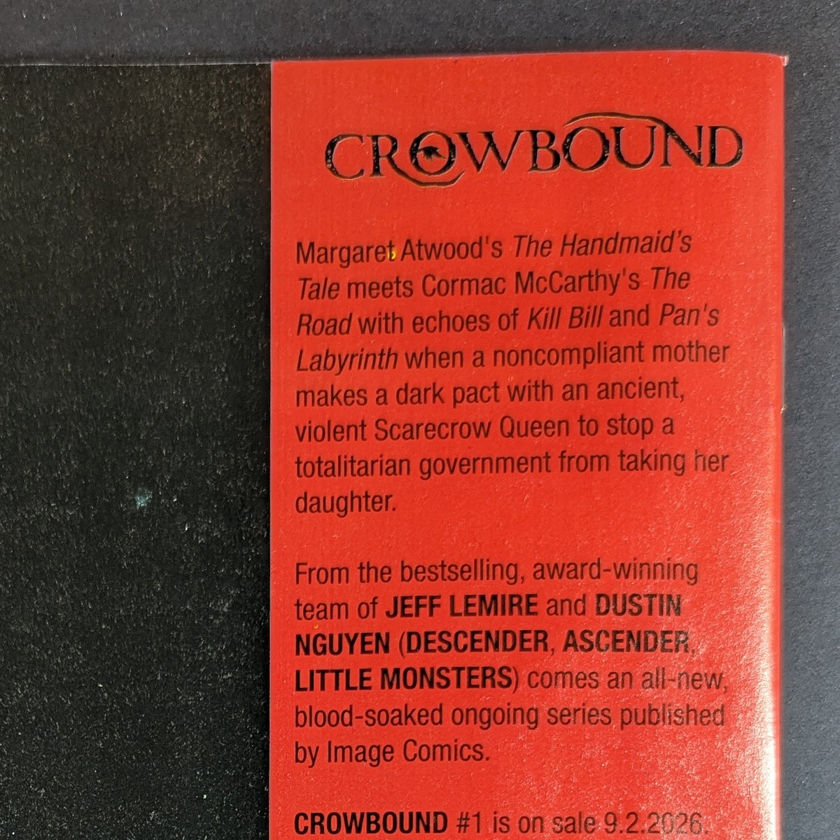 Crowbound Ashcan Retailer Exclusive One Per Store | Dustin Nguyen NM