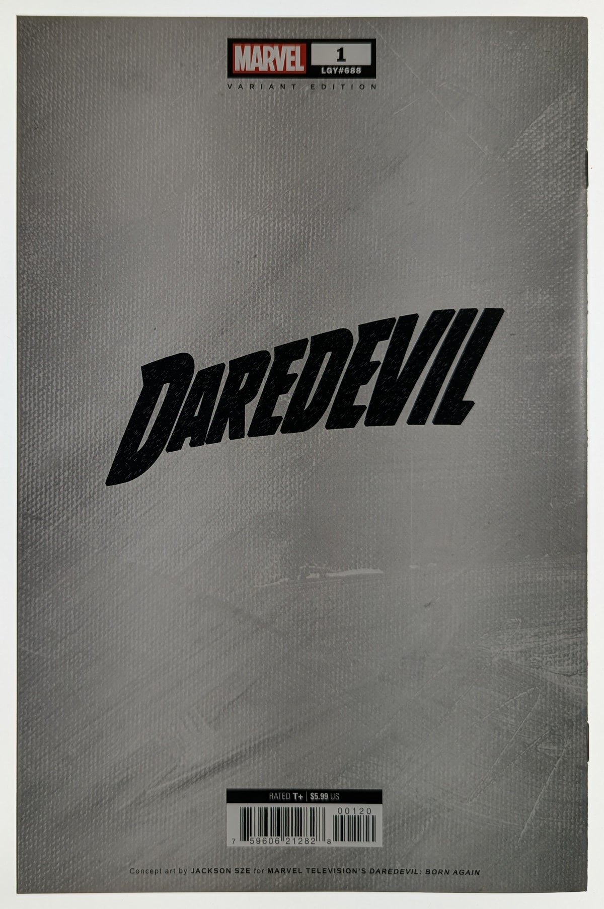 Daredevil #1 Jackson Sze Marvel Television Cover