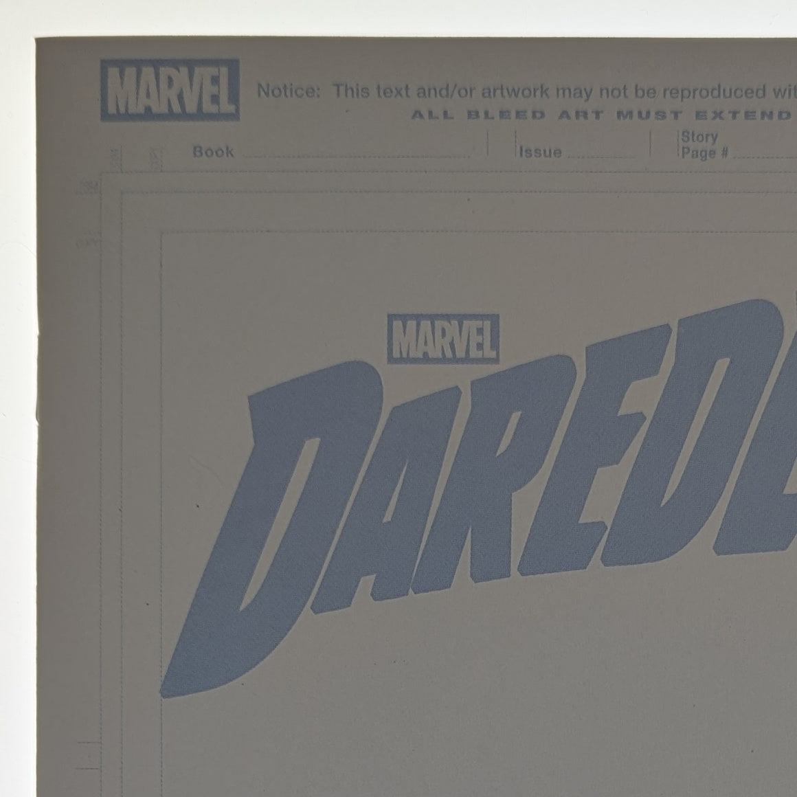 Daredevil #1 Blind Bag Blank Variant