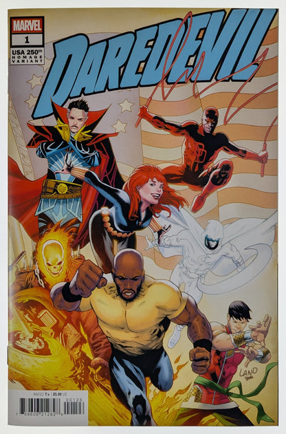 Daredevil #1 Greg Land 250th Homage Cover