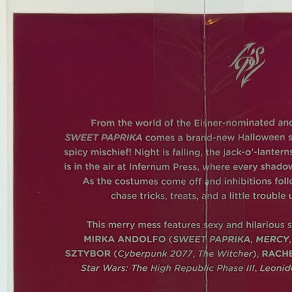 Mirka Andolfos Sweet Paprika Black White and Pink Halloween Special #1 Cover F