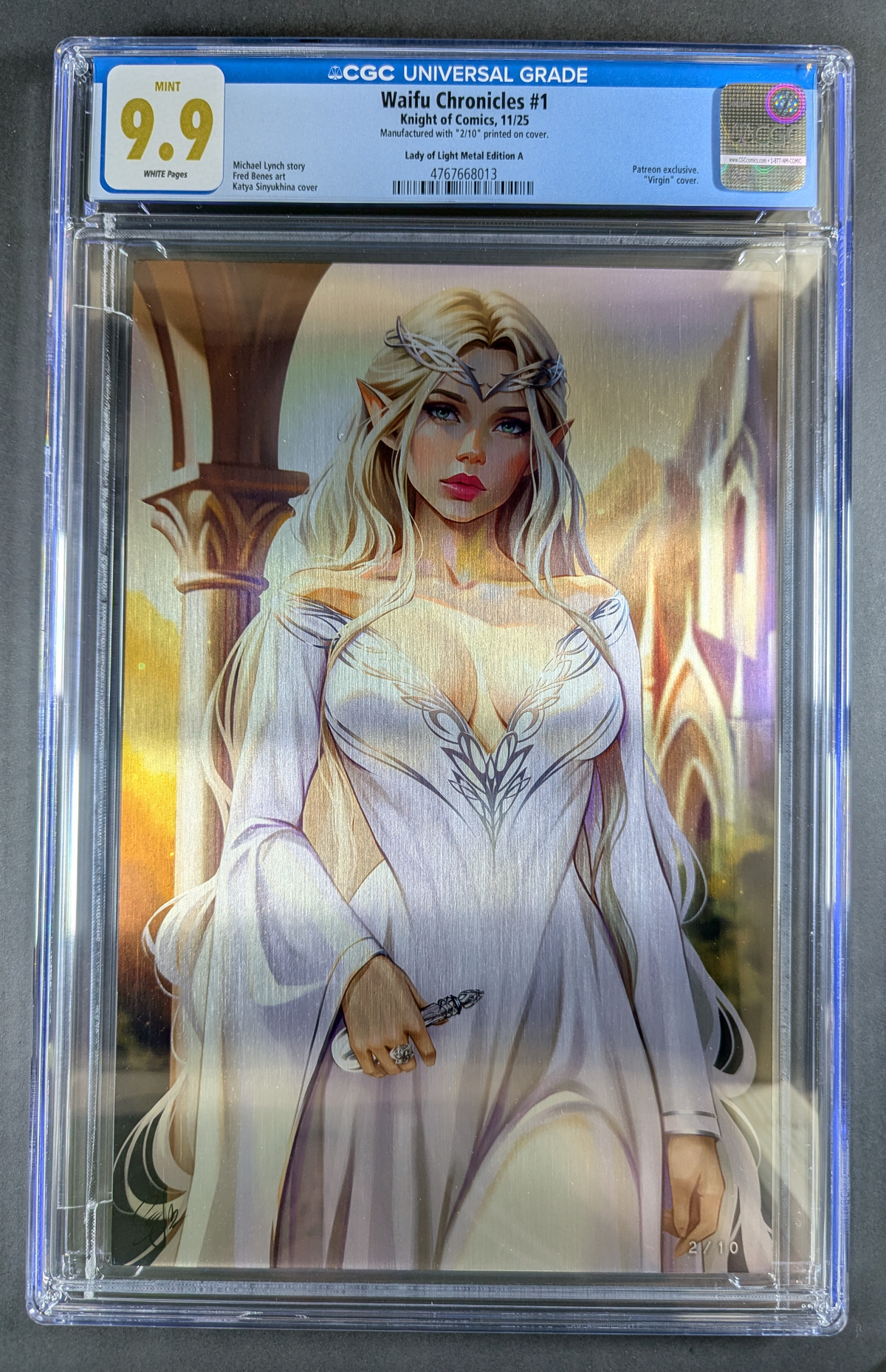 CGC 9.9 Waifu Chronicles | Zelda "Lady of Light" Nice Metal Katya Sinyukhina