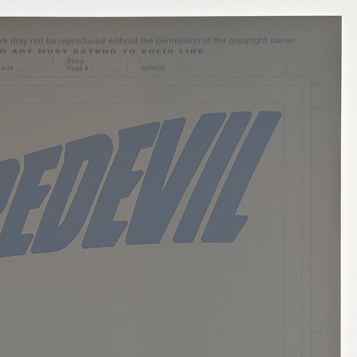 Daredevil #1 Blind Bag Blank Variant