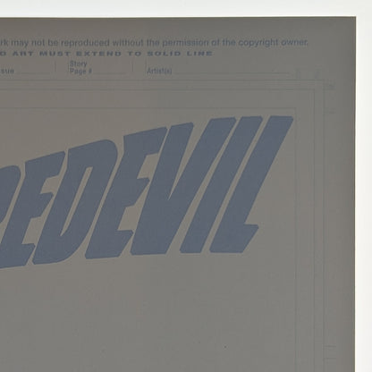 Daredevil #1 Blind Bag Blank Variant