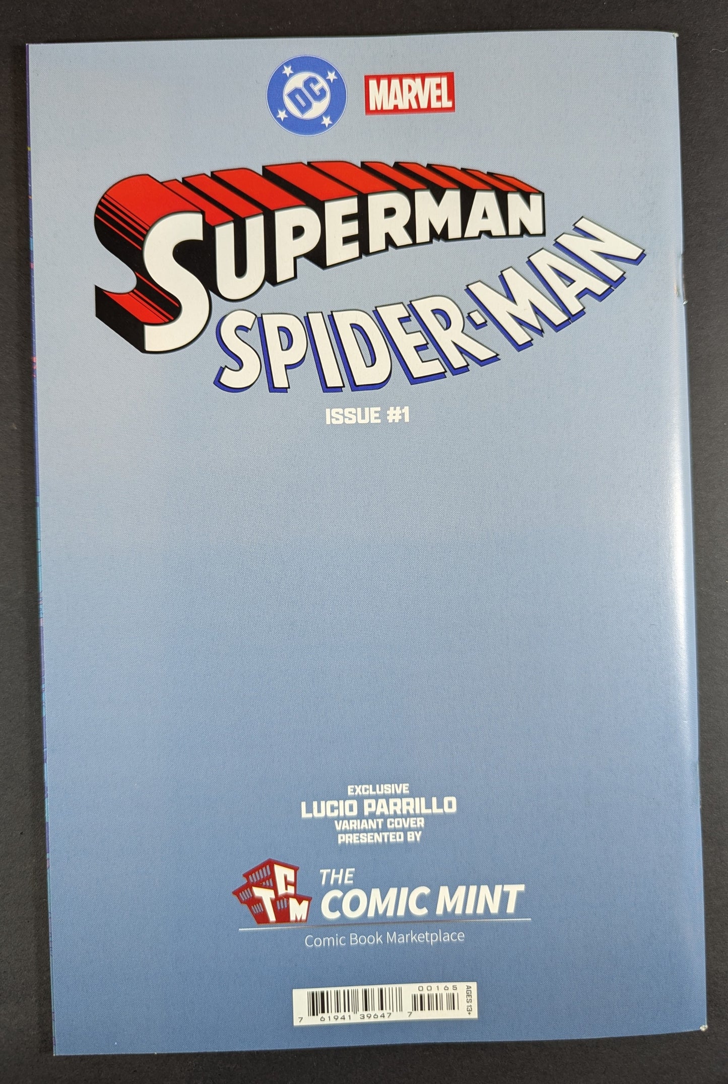 Superman Spider-Man #1 Lucio Perrillo SDCC LTD 750 Signed by Lucio Perrillo