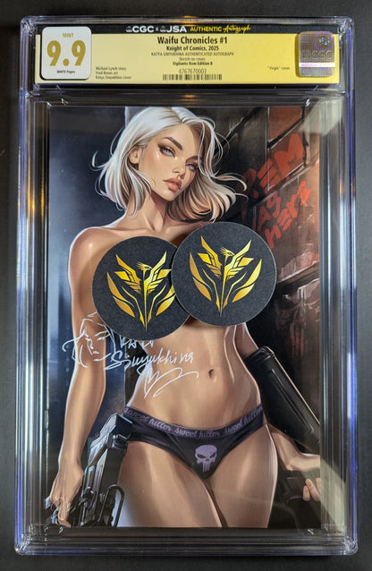 CGC 9.9 JSA | Waifu Chronicles "Vigilante Rem" Signed/Remark Katya Sinyukhina
