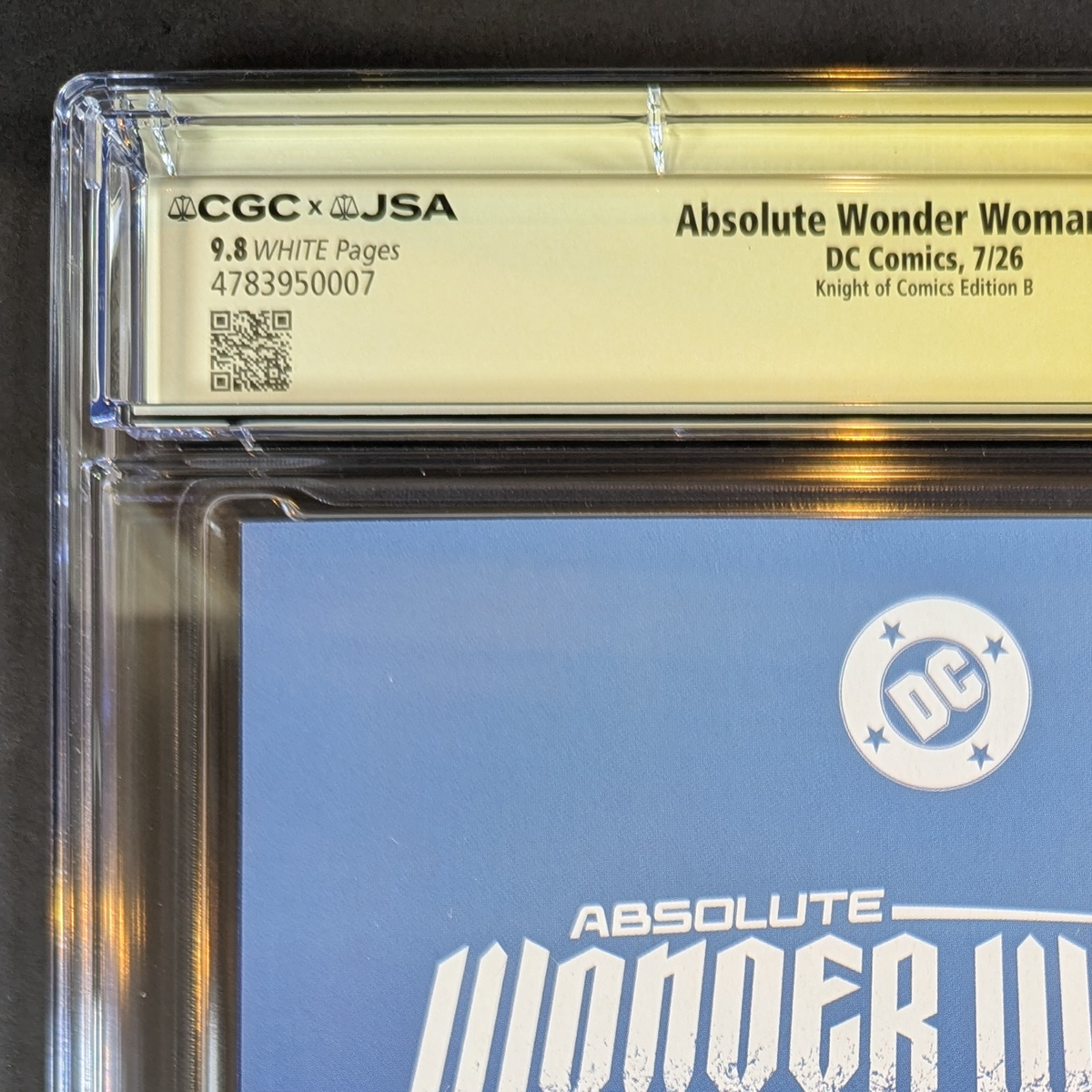 CGC 9.8 JSA Absolute Wonder Woman #1 | Virgin Dan Quintana Signed