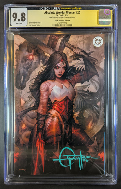 CGC 9.8 JSA Absolute Wonder Woman #1 | Virgin Dan Quintana Signed