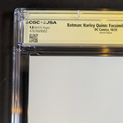 CGC 9.8 JSA | Batman Harley Quinn | Katya Sinyukhina Original Sketch 1/1