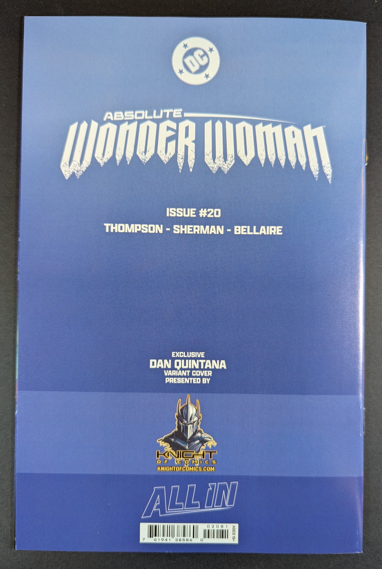 Absolute Wonder Woman #20 | Dan Quintana Virgin Variant