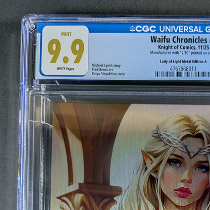 CGC 9.9 Waifu Chronicles | Zelda "Lady of Light" Nice Metal Katya Sinyukhina