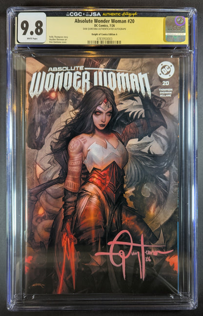 CGC 9.8 JSA Absolute Wonder Woman #1 | Trade Dan Quintana Signed