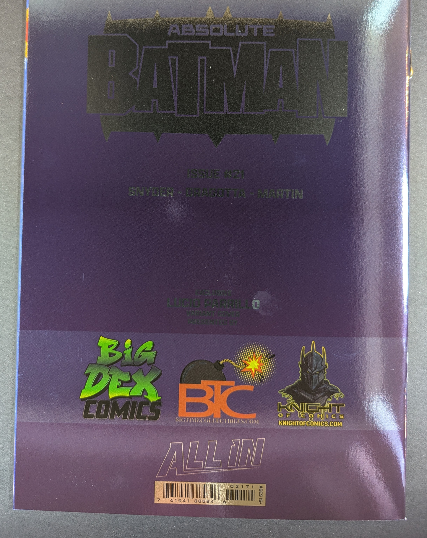 Absolute Batman #21 | Lucio Parrillo Foil Variant LTD 1,000