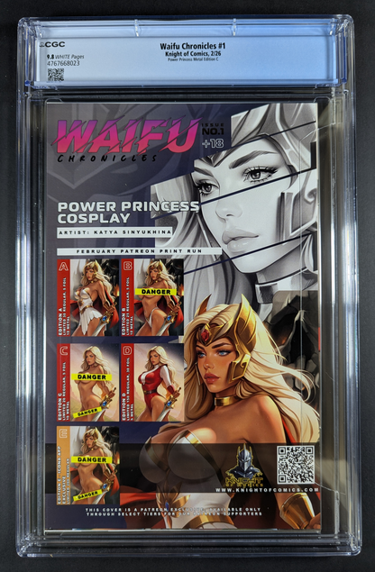CGC 9.8 Waifu Chronicles | "Power Princess" She-Ra Naughty Metal Katya Sinyukhina 5/10