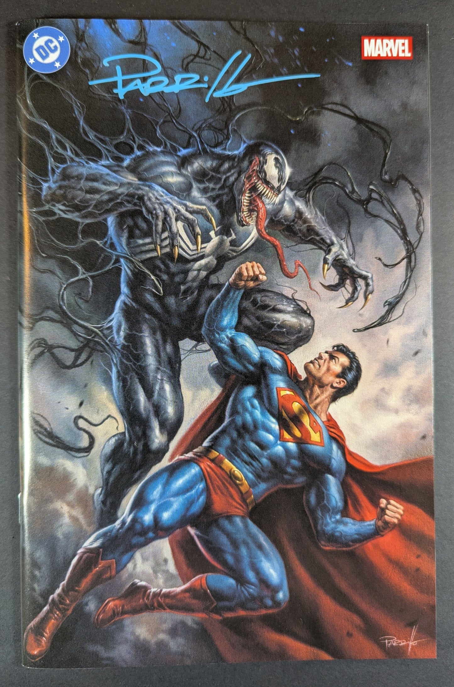 Superman Spider-Man #1 Lucio Perrillo SDCC LTD 750 Signed by Lucio Perrillo