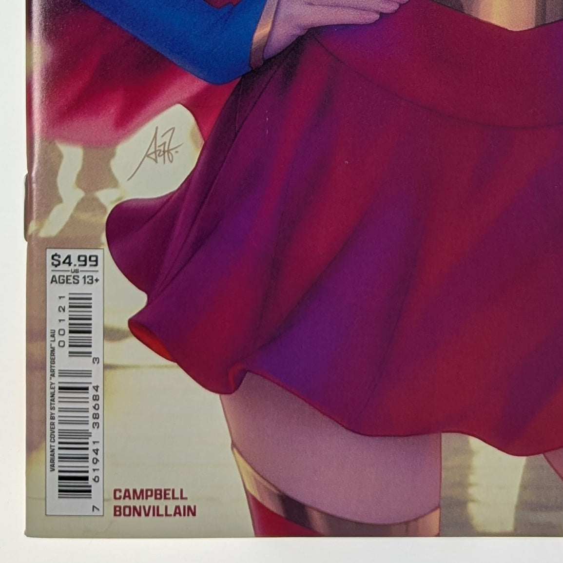 Supergirl #1 Cover B Stanley Artgerm Lau Card Stock Variant