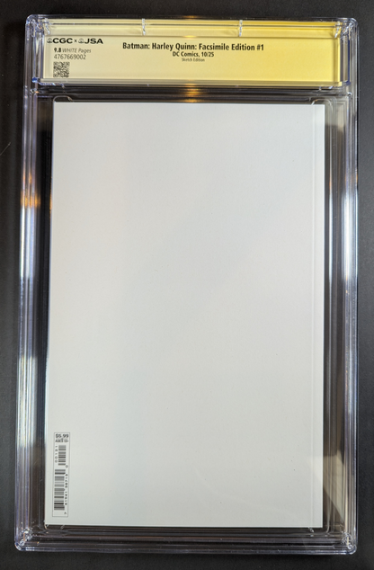 CGC 9.8 JSA | Batman Harley Quinn | Katya Sinyukhina Original Sketch 1/1
