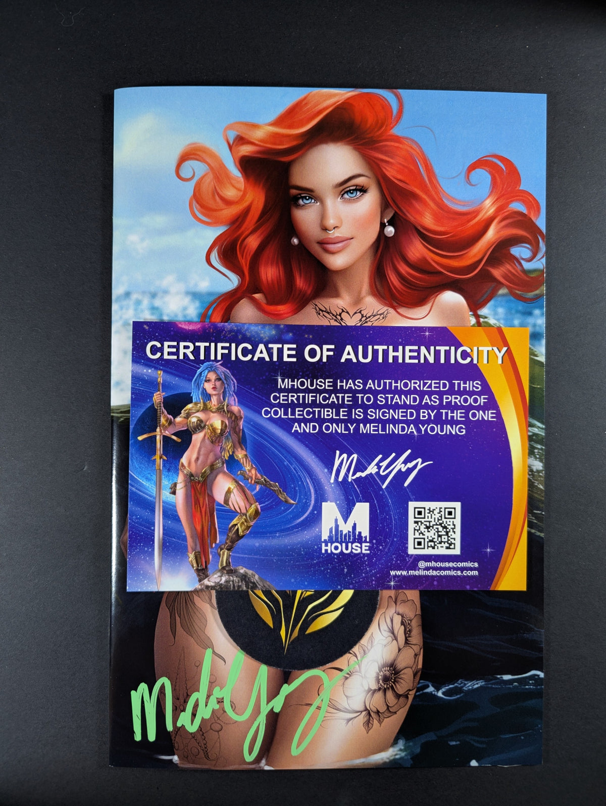 M House "Pierced Princess" Ariel Anna Novik Naughty Signed Melinda Young COA NM+