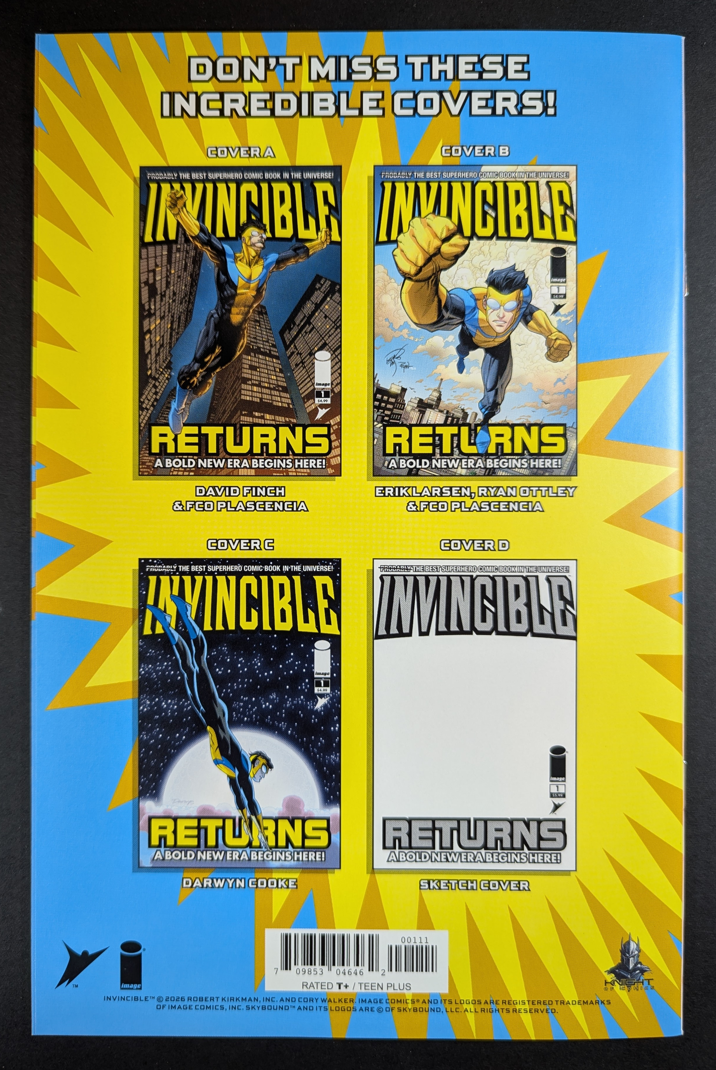 Invincible #1 Returns: Katya Sinyukhina Virgin Variant C2E2 Exclusive