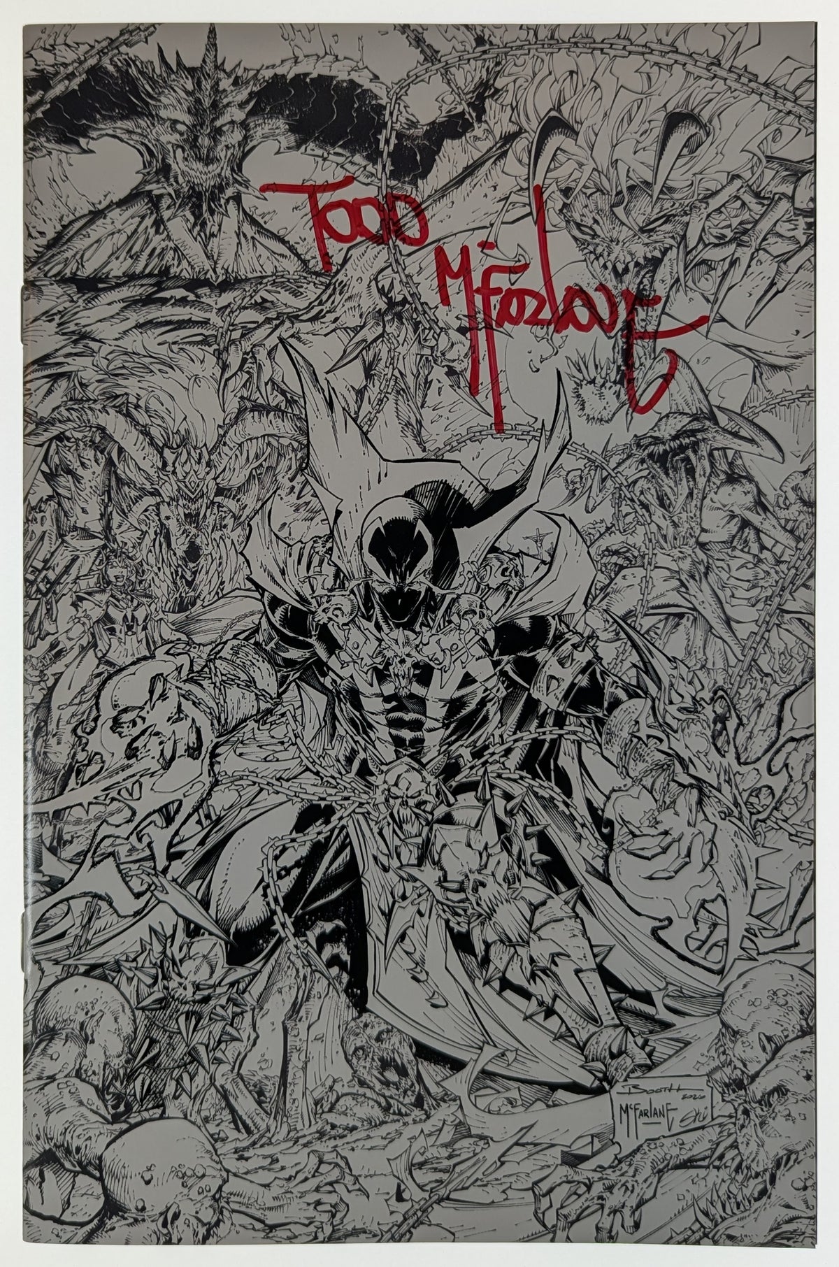 NYCC Exclusive Diablo Immortal x Spawn Color / B&W Signed Todd McFarlane LTD 850