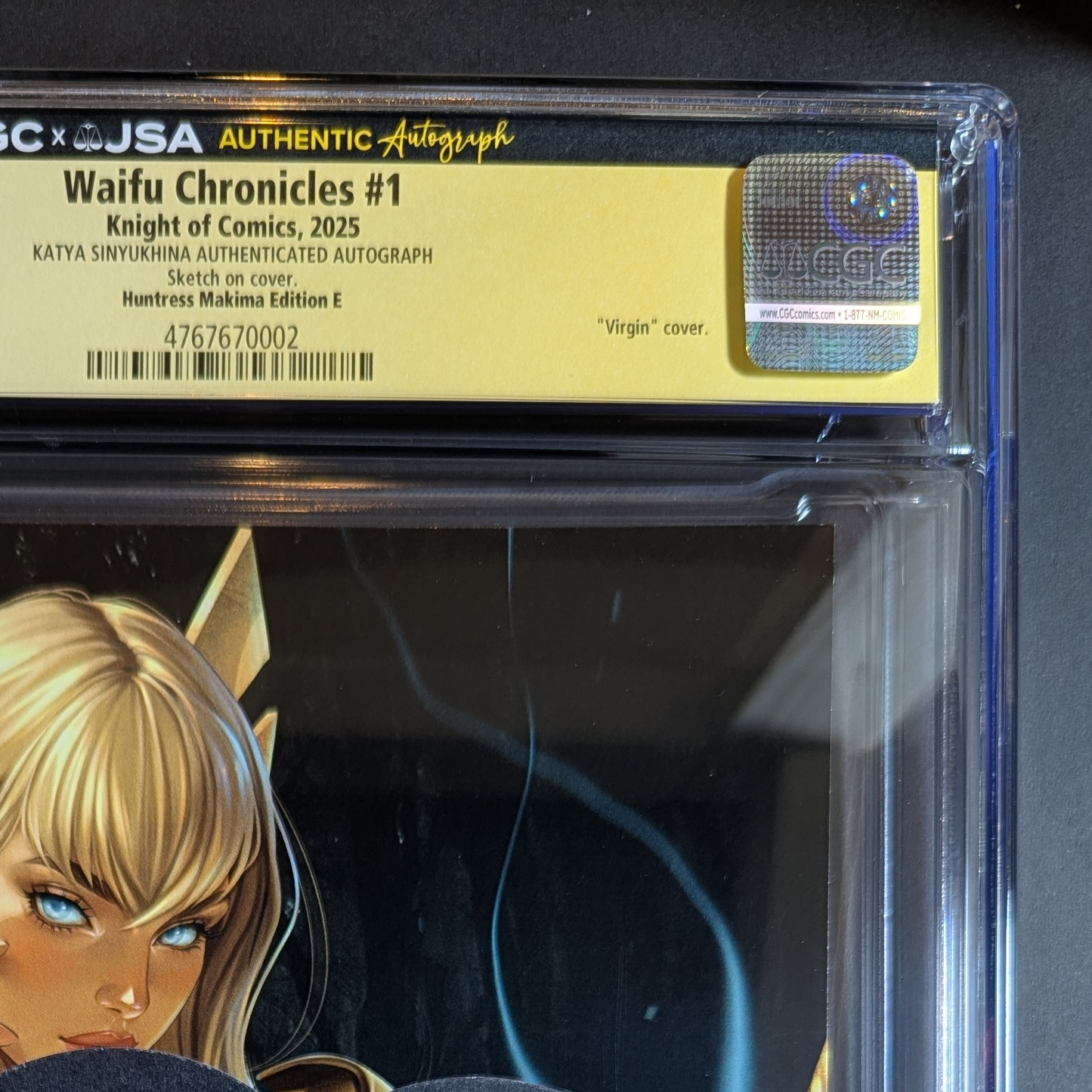 CGC 9.9 JSA | Waifu Chronicles "Huntress Makima" Cvr E Signed Katya Sinyukhina