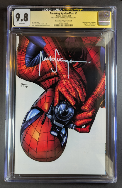 CGC 9.8 JSA Amazing Spider-Man #1 | C2E2 Virgin Edition B Signed by Mico Suayan