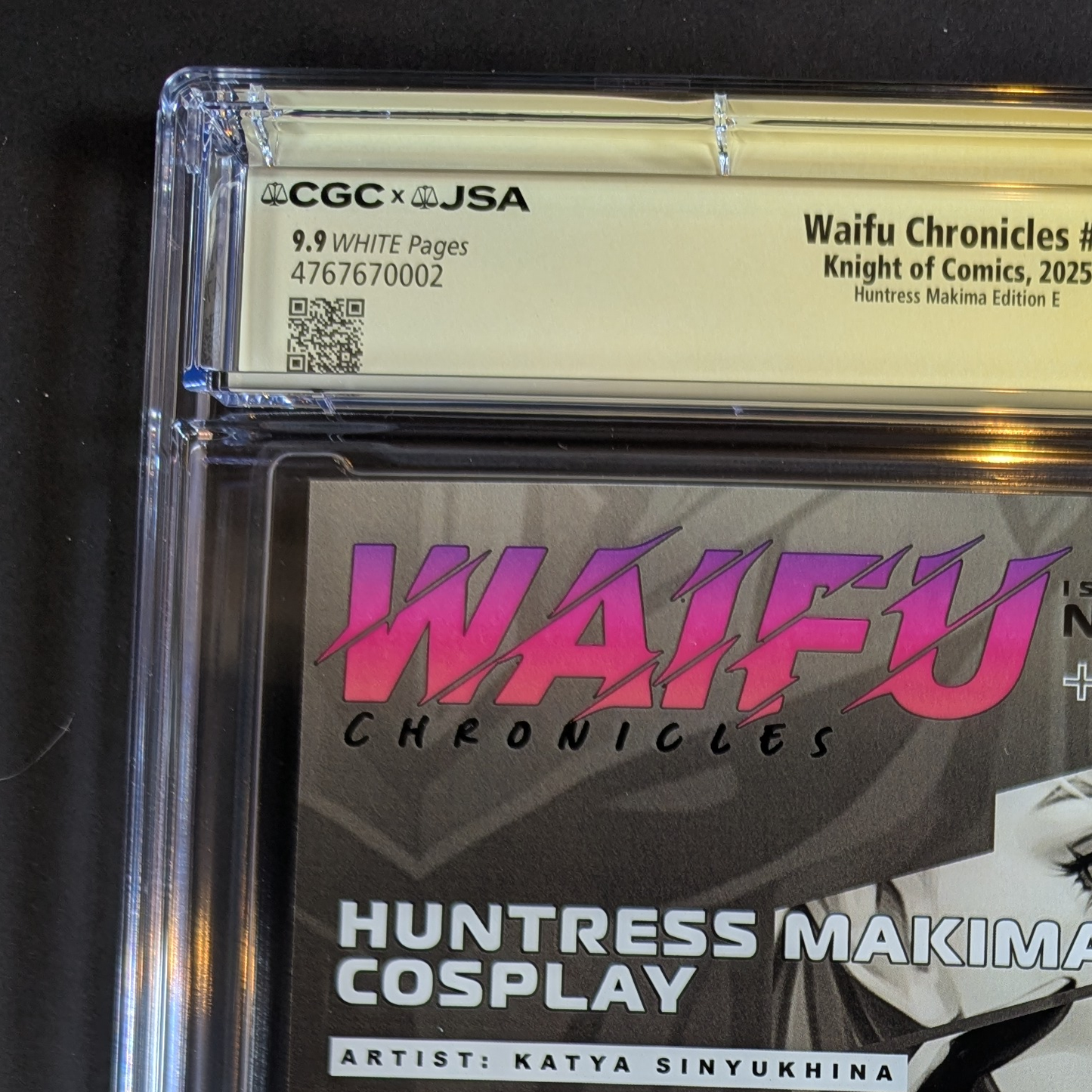 CGC 9.9 JSA | Waifu Chronicles "Huntress Makima" Cvr E Signed Katya Sinyukhina