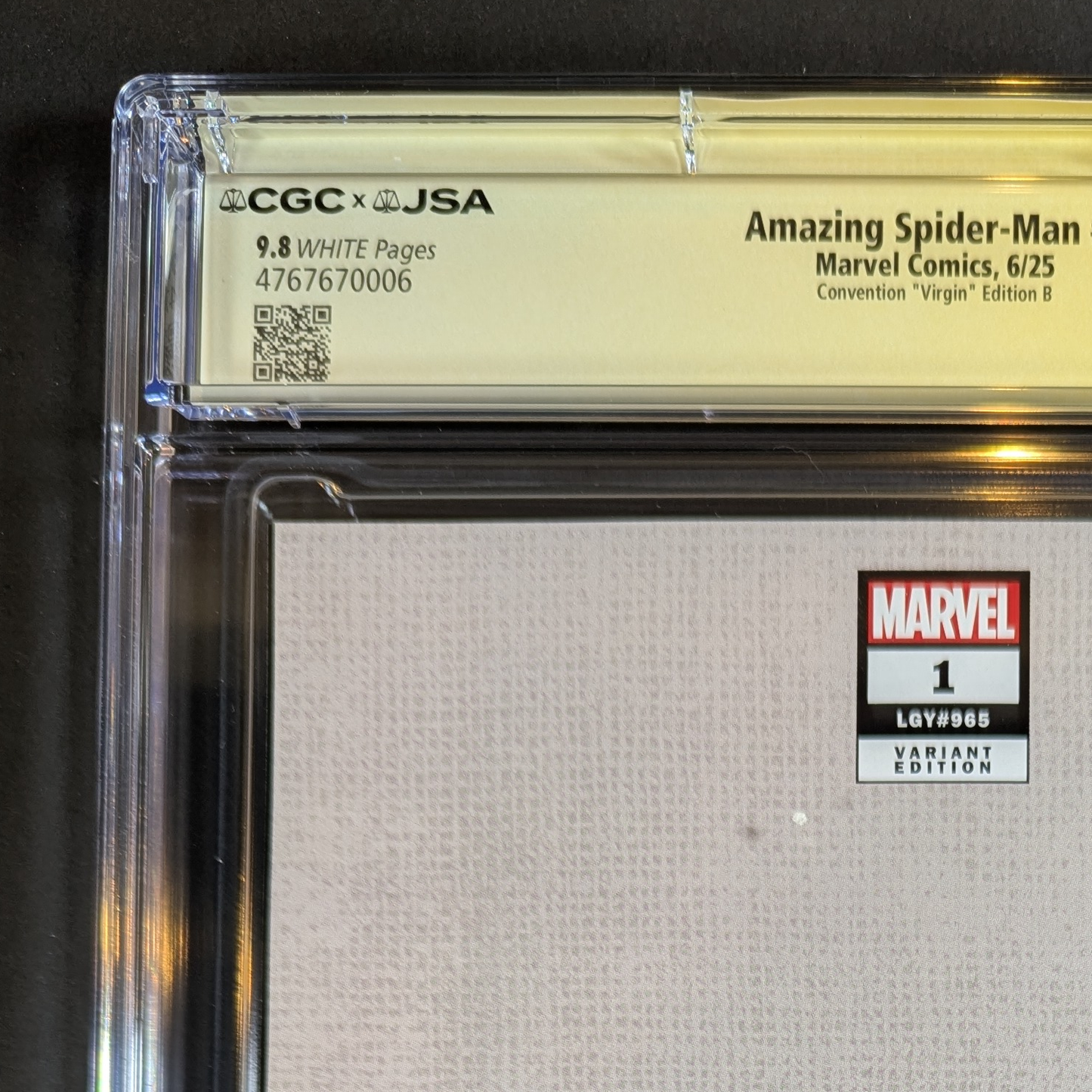 CGC 9.8 JSA Amazing Spider-Man #1 | C2E2 Virgin Edition B Signed by Mico Suayan