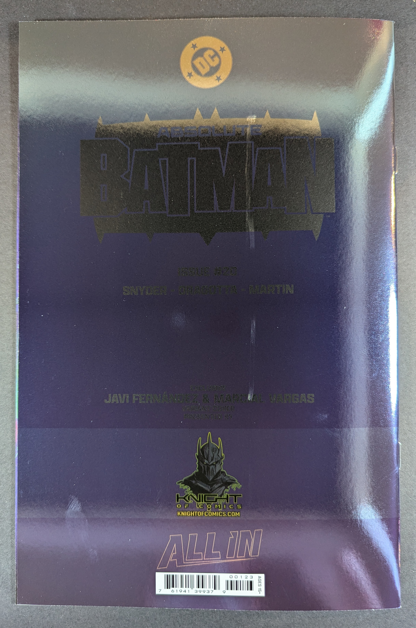 Absolute Batman #20 | Javier Fernandez Spot Foil Variant