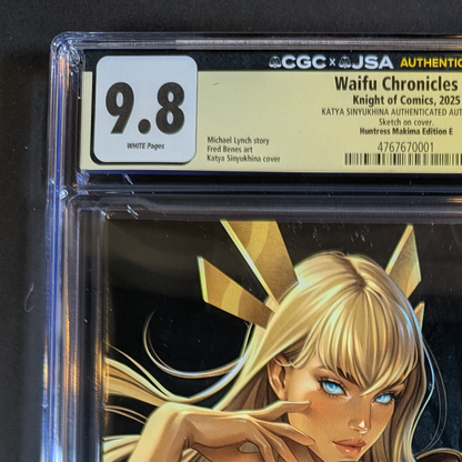 CGC 9.8 JSA | Waifu Chronicles "Huntress Makima" Cvr E Signed Katya Sinyukhina
