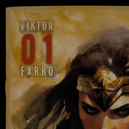 Viktor Farro Art Book | Wonder Woman Signed by Viktor Farro COA