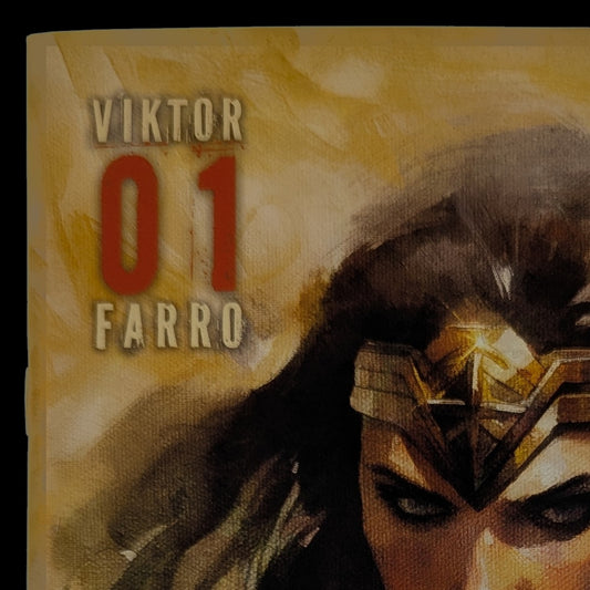 Viktor Farro Art Book | Wonder Woman Signed by Viktor Farro COA