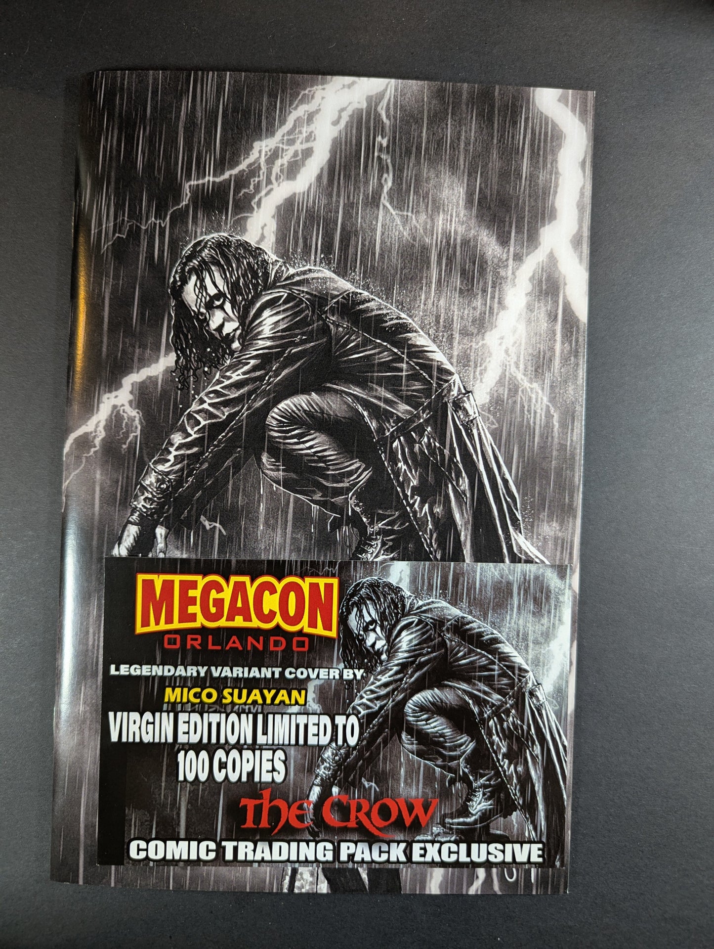 The Crow | Megacon Legendary Mico Suayan Virgin Trading Pack Vrt LTD 100 COA NM+