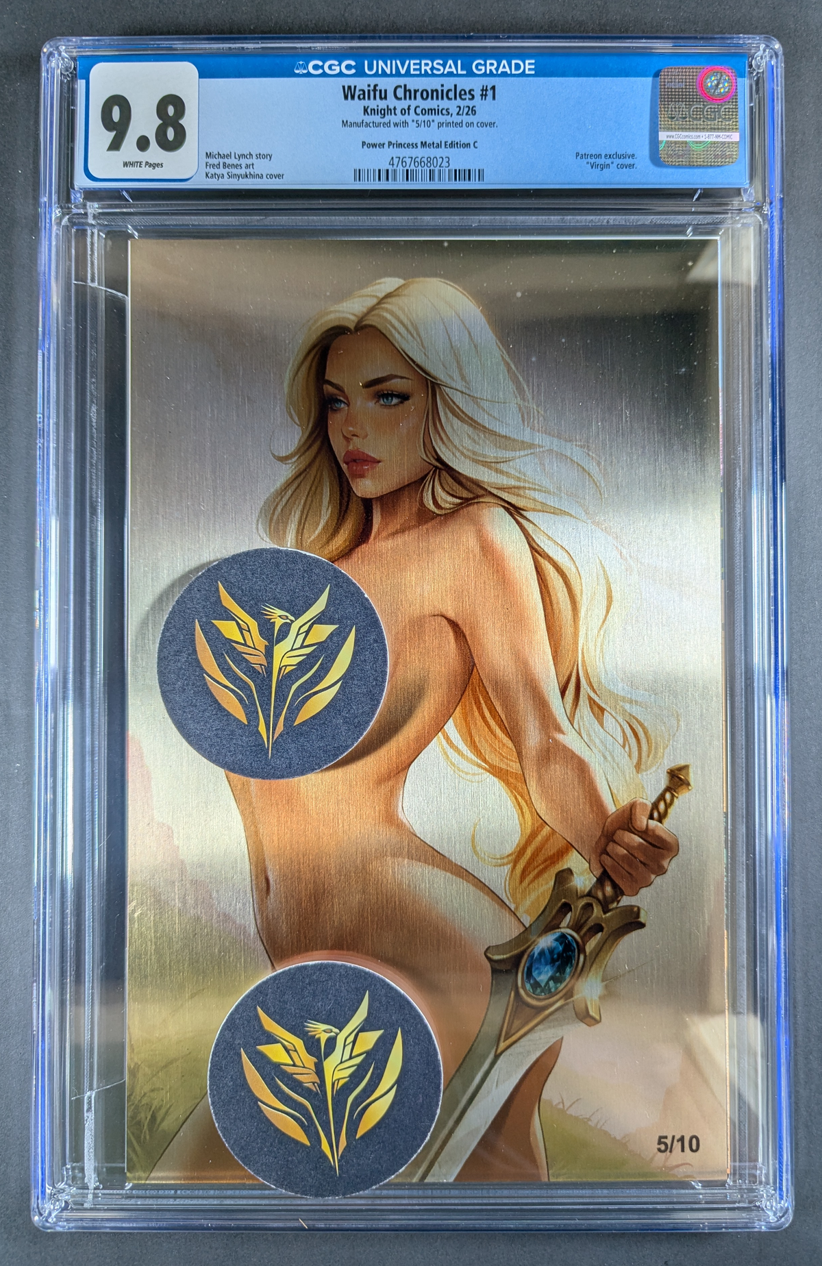 CGC 9.8 Waifu Chronicles | "Power Princess" She-Ra Naughty Metal Katya Sinyukhina 5/10