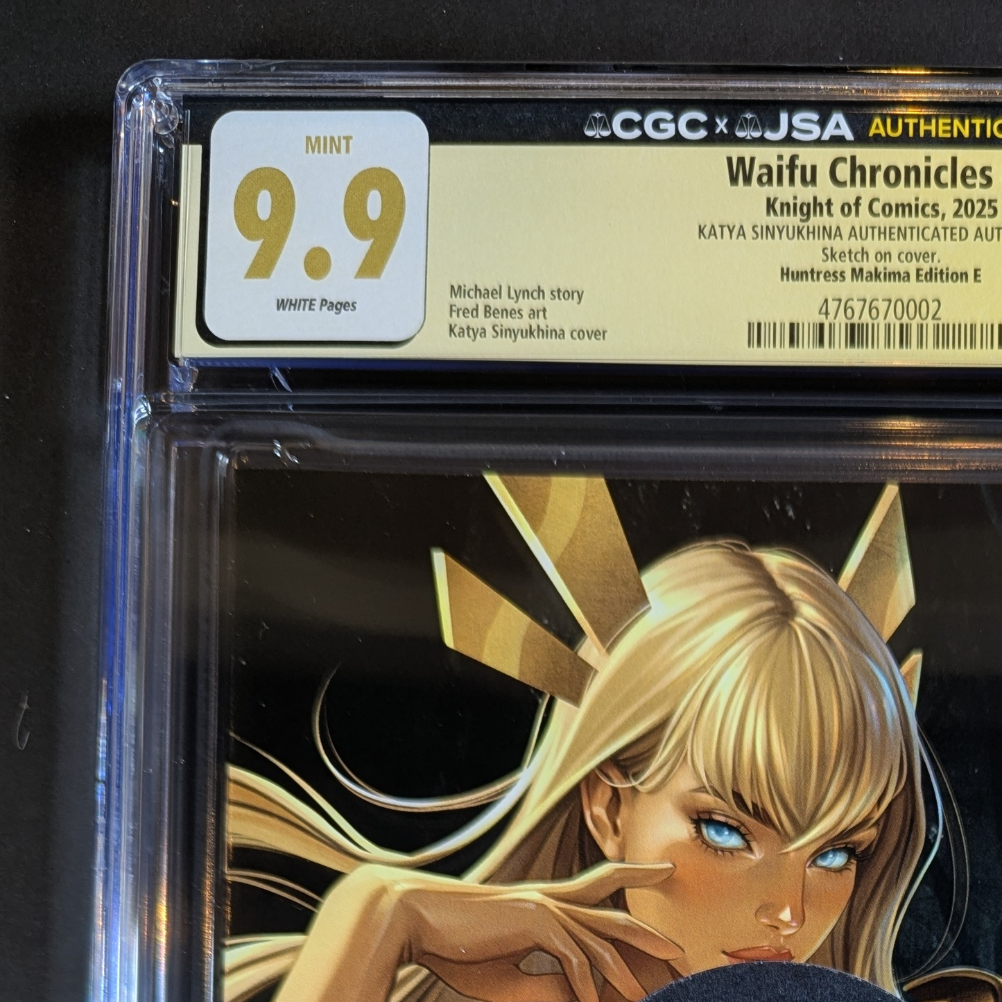 CGC 9.9 JSA | Waifu Chronicles "Huntress Makima" Cvr E Signed Katya Sinyukhina