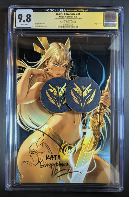 CGC 9.8 JSA | Waifu Chronicles "Huntress Makima" Cvr E Signed Katya Sinyukhina