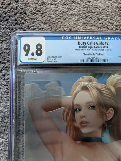 9.8 Duty Calls Girls 2 BEACH DAY TORI Dalmos Embossed Metal Patreon Excl. 6/10