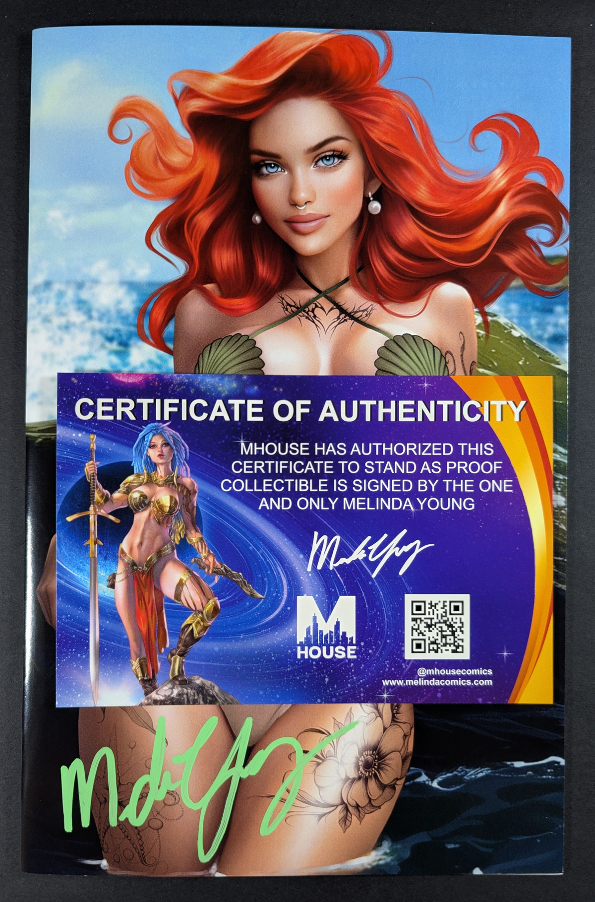 M House | "Pierced Princess" Ariel Anna Novik Nice Signed Melinda Young COA