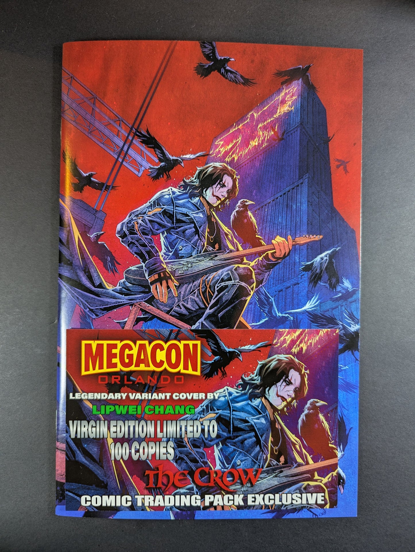 The Crow | Megacon Legendary Lipwei Chang Virgin Trading Pack LTD 100 COA NM+