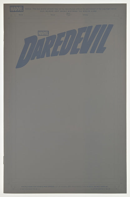 Daredevil #1 Blind Bag Blank Variant