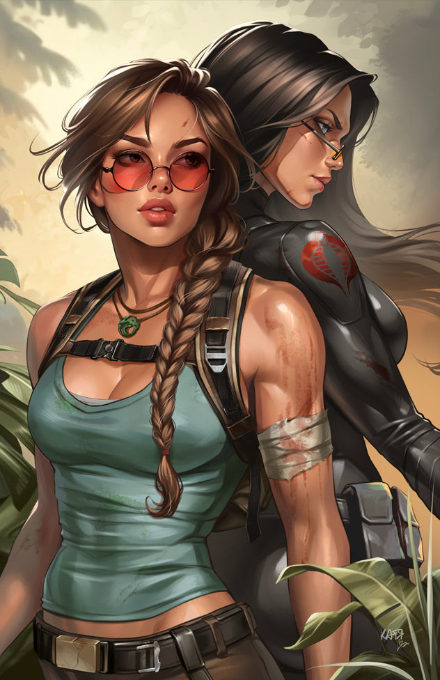 G.I. JOE: A REAL AMERICAN HERO / TOMB RAIDER #1 - KATYA SINYUKHINA MATTE FOIL KNIGHT OF COMICS NYCC 2026 EXCLUSIVE