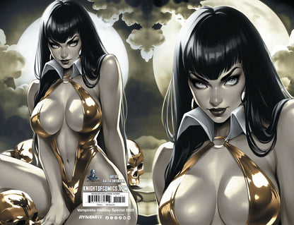 VAMPIRELLA HELLIDAY SPECIAL 2025 - KATYA SINYUKHINA WRAPAROUND COVER B FANEXPO NEW ORLEANS KNIGHT OF COMICS EXCLUSIVE LTD 100